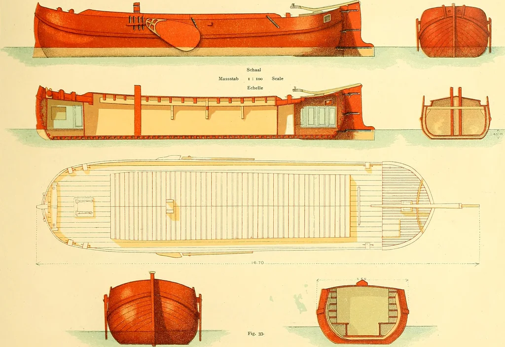 An illustration from Shipbuilding from its beginnings, 1913, leaf 58