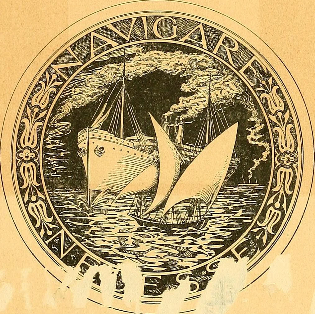 An illustration from Shipbuilding from its beginnings, 1913, leaf 6