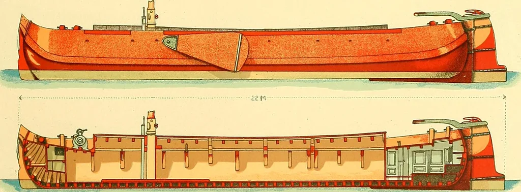 An illustration from Shipbuilding from its beginnings, 1913, leaf 60