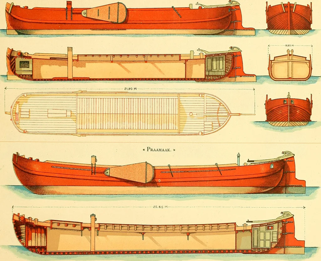 An illustration from Shipbuilding from its beginnings, 1913, leaf 62