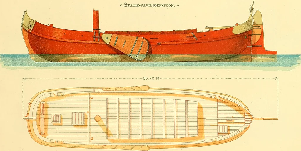 An illustration from Shipbuilding from its beginnings, 1913, leaf 68