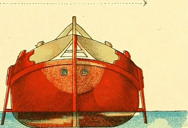 An illustration from Shipbuilding from its beginnings, 1913, leaf 70