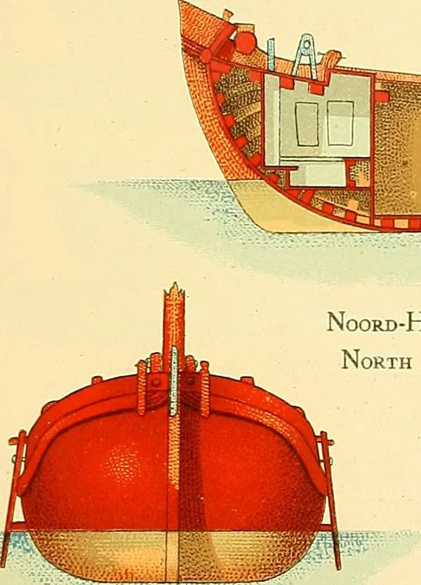An illustration from Shipbuilding from its beginnings, 1913, leaf 72