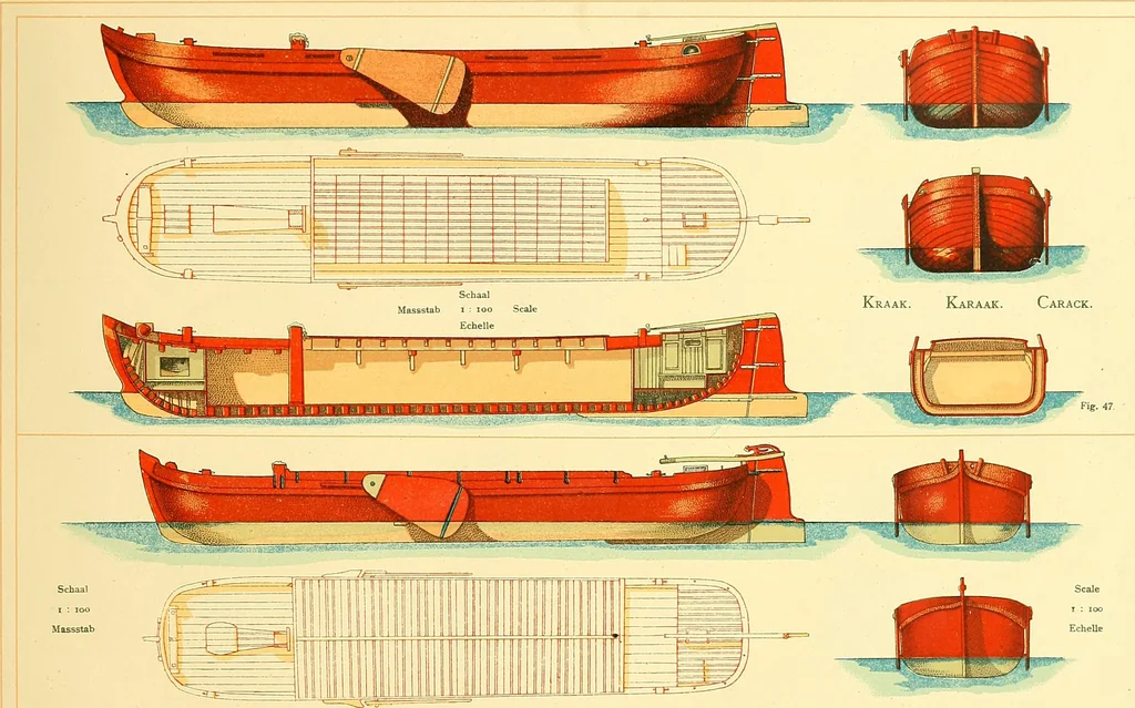 An illustration from Shipbuilding from its beginnings, 1913, leaf 76