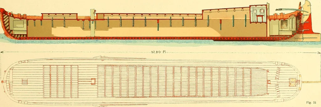 An illustration from Shipbuilding from its beginnings, 1913, leaf 80