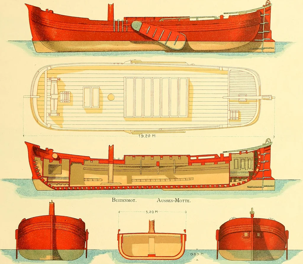 An illustration from Shipbuilding from its beginnings, 1913, leaf 84