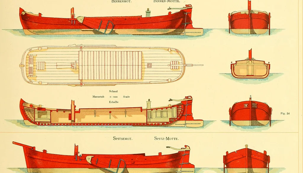 An illustration from Shipbuilding from its beginnings, 1913, leaf 86