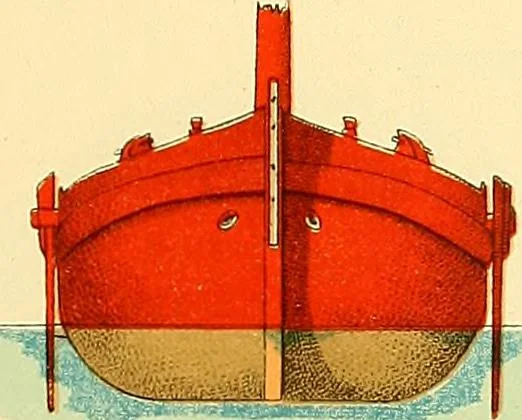 An illustration from Shipbuilding from its beginnings, 1913, leaf 90