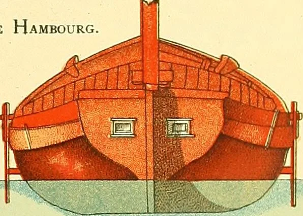 An illustration from Shipbuilding from its beginnings, 1913, leaf 92