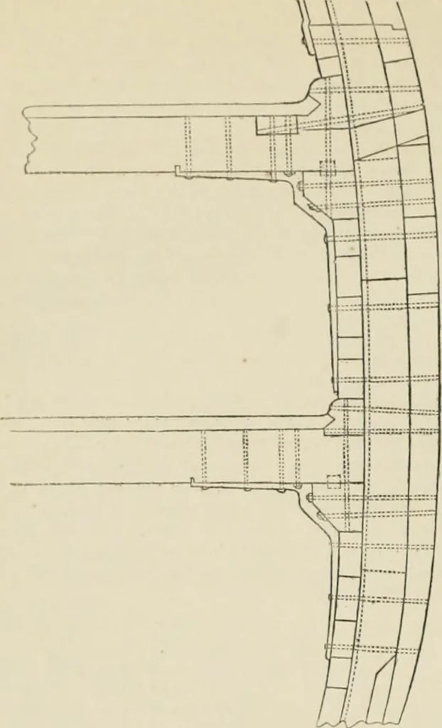 An illustration from Ship-building in iron and wood, 1863, leaf 115