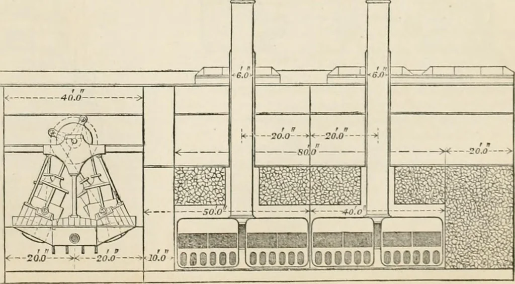 An illustration from Ship-building in iron and wood, 1863, leaf 136