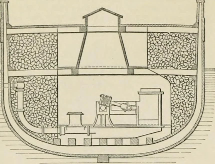 An illustration from Ship-building in iron and wood, 1863, leaf 137
