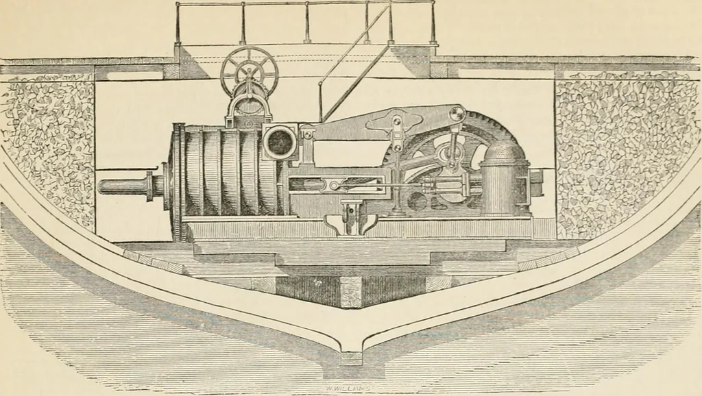 An illustration from Ship-building in iron and wood, 1863, leaf 138