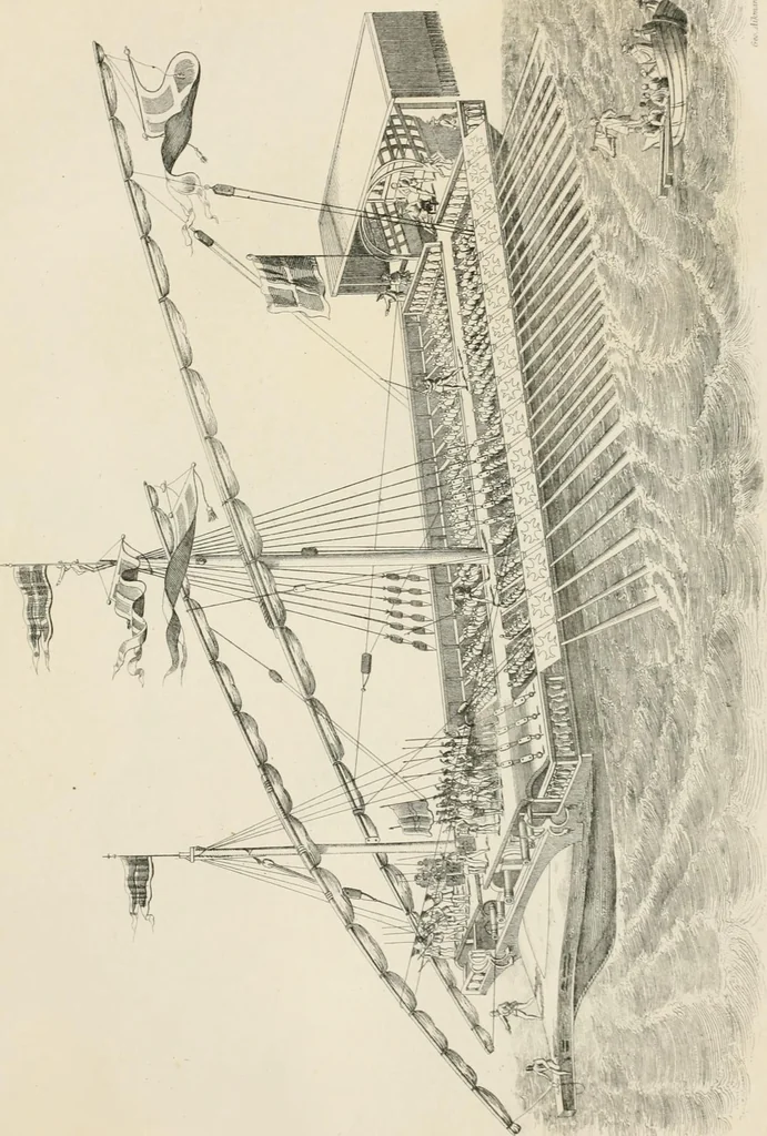 An illustration from Ship-building in iron and wood, 1863, leaf 186