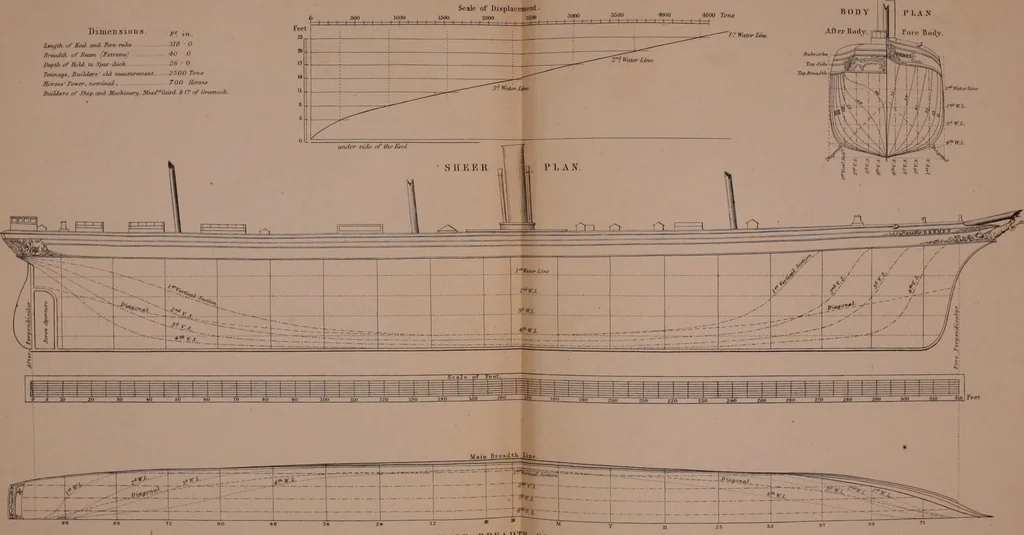 An illustration from Ship-building in iron and wood, 1863, leaf 207