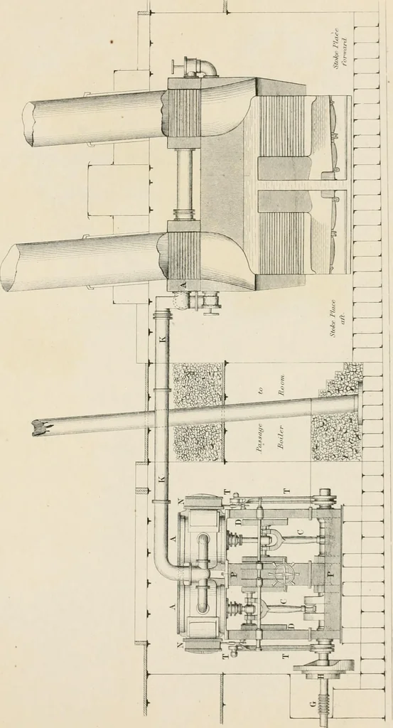 An illustration from Ship-building in iron and wood, 1863, leaf 224