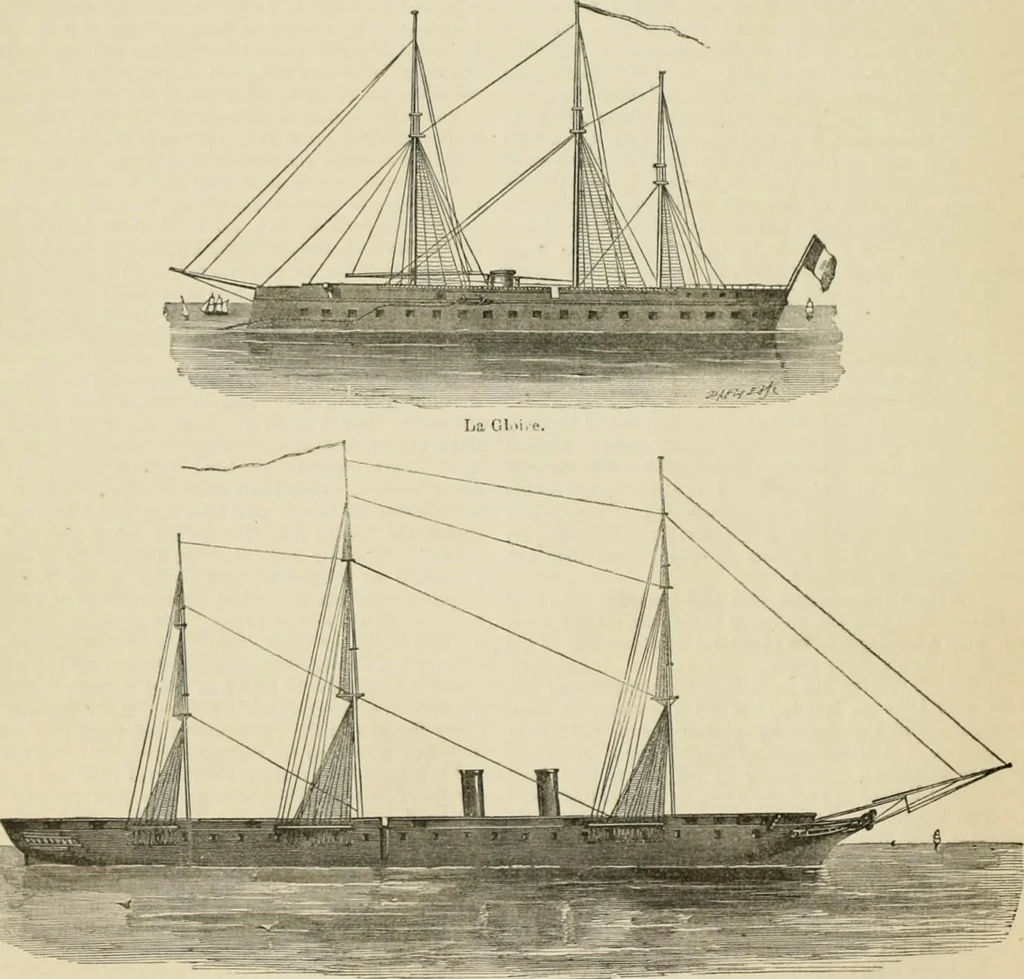 An illustration from Ship-building in iron and wood, 1863, leaf 43