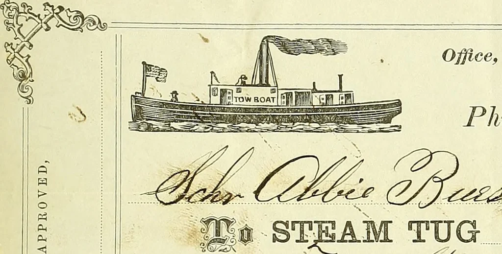 An illustration from Ship's papers, ca. 1827-1907, 1827, leaf 102