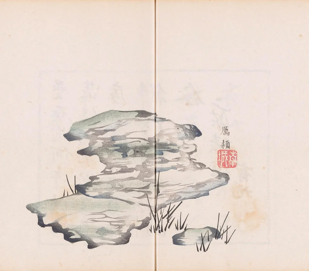 An illustration from Shi zhu zhai shu hua pu, 1879, leaf 39