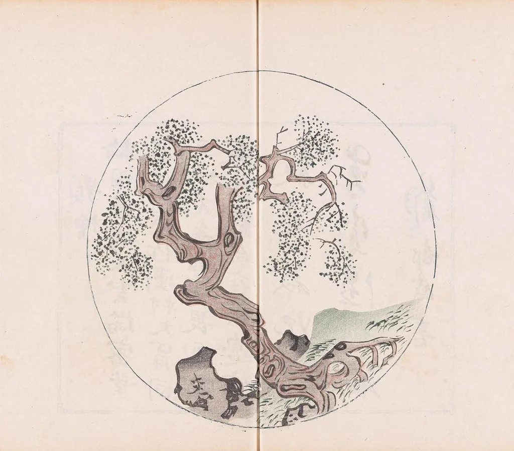 An illustration from Shi zhu zhai shu hua pu, 1879, leaf 44