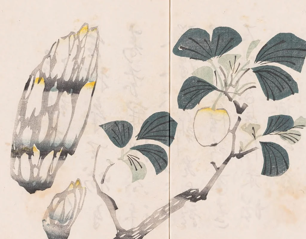 An illustration from Shi zhu zhai shu hua pu, 1879, leaf 32