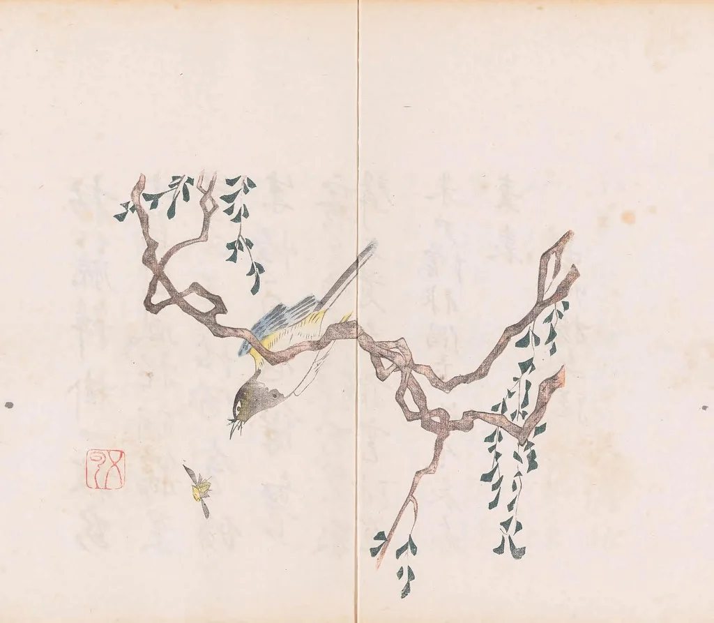 An illustration from Shi zhu zhai shu hua pu, 1879, leaf 24
