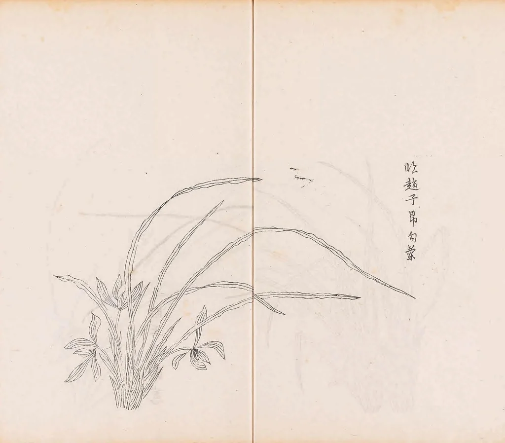 An illustration from Shi zhu zhai shu hua pu, 1879, leaf 27