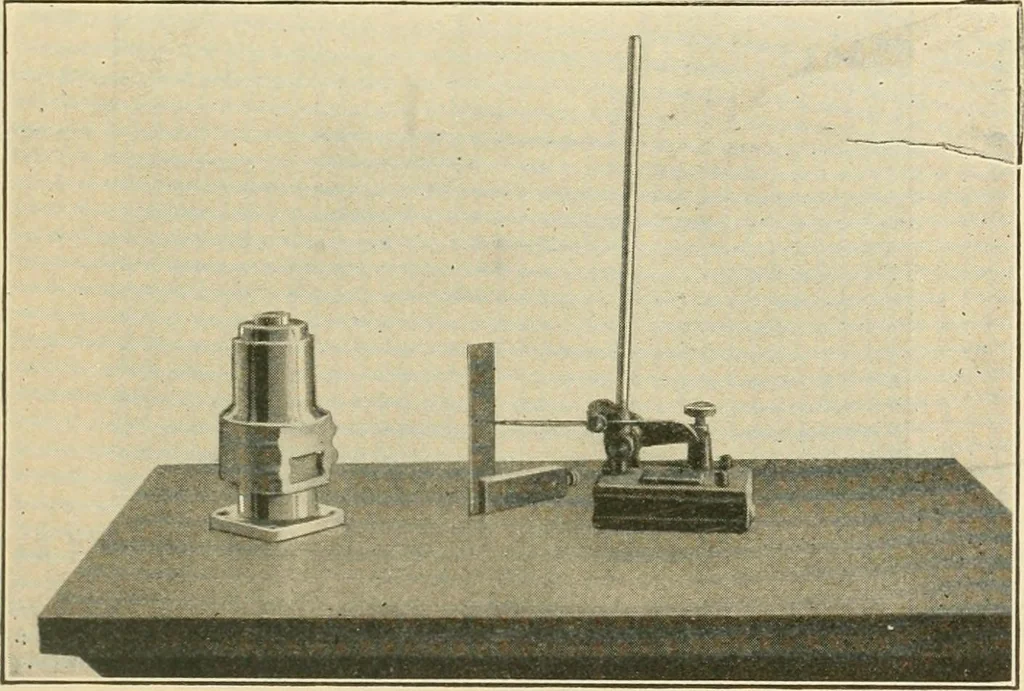 An illustration from Shop practice for home mechanics, use of tools, shop processes, construction of small machines. Contains a chapter also on theoretical mechanics and on miscellaneous information relative to shop work, 1920, leaf 102