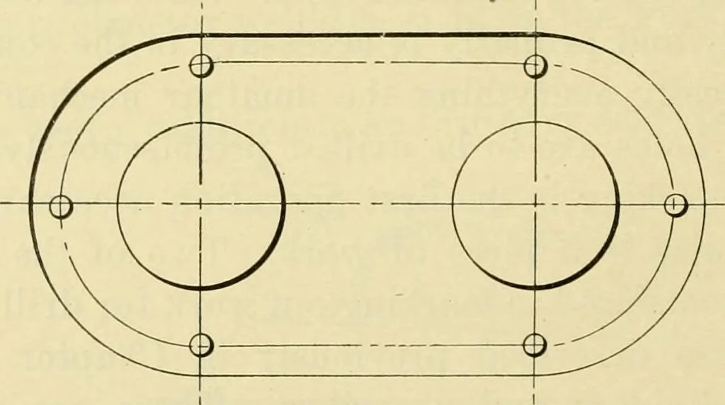 An illustration from Shop practice for home mechanics, use of tools, shop processes, construction of small machines. Contains a chapter also on theoretical mechanics and on miscellaneous information relative to shop work, 1920, leaf 107