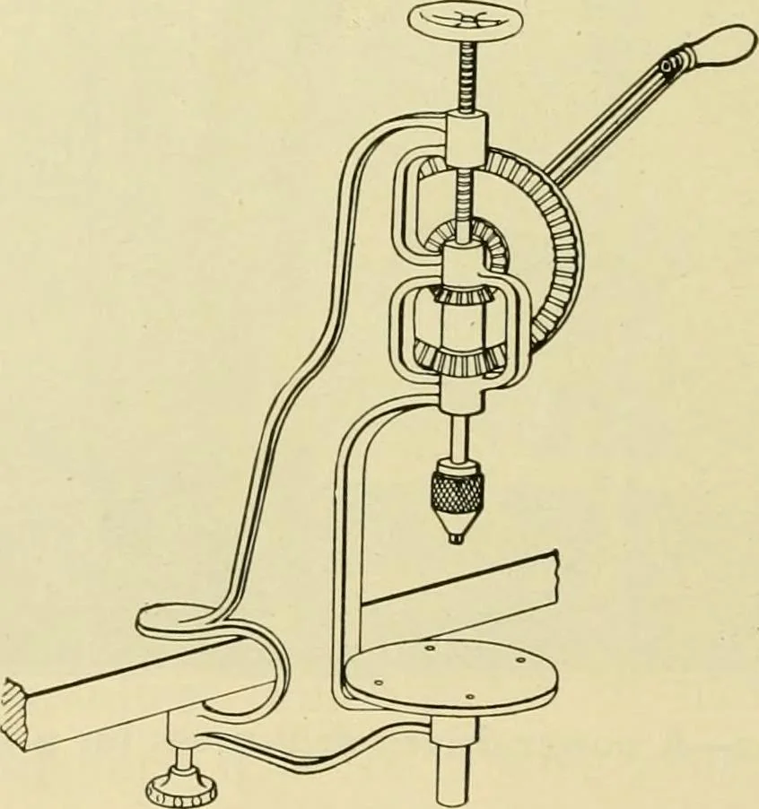 An illustration from Shop practice for home mechanics, use of tools, shop processes, construction of small machines. Contains a chapter also on theoretical mechanics and on miscellaneous information relative to shop work, 1920, leaf 113
