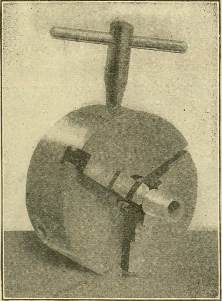 An illustration from Shop practice for home mechanics, use of tools, shop processes, construction of small machines. Contains a chapter also on theoretical mechanics and on miscellaneous information relative to shop work, 1920, leaf 156
