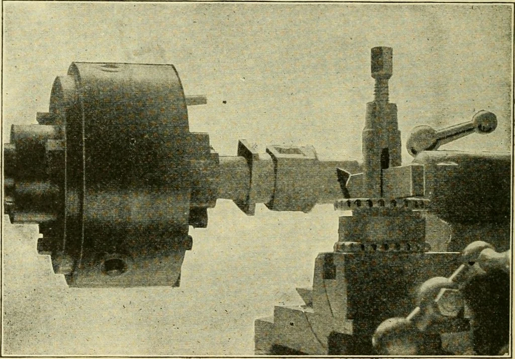 An illustration from Shop practice for home mechanics, use of tools, shop processes, construction of small machines. Contains a chapter also on theoretical mechanics and on miscellaneous information relative to shop work, 1920, leaf 163