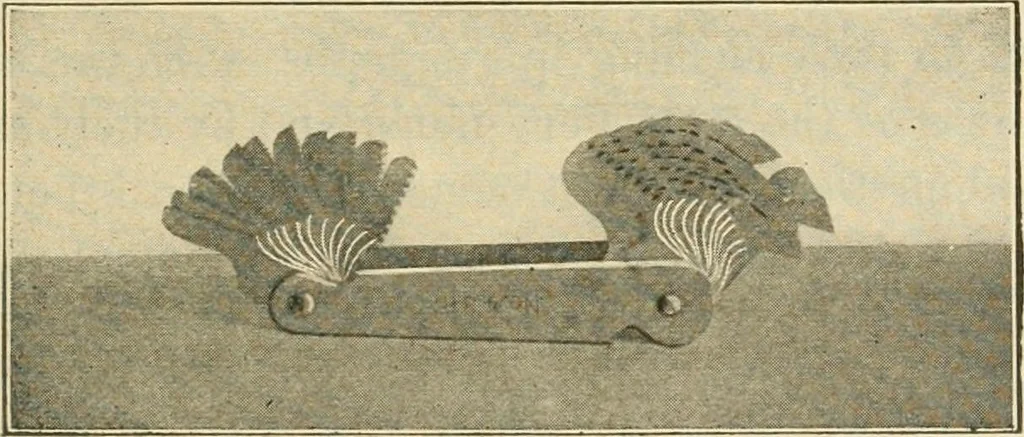 An illustration from Shop practice for home mechanics, use of tools, shop processes, construction of small machines. Contains a chapter also on theoretical mechanics and on miscellaneous information relative to shop work, 1920, leaf 196