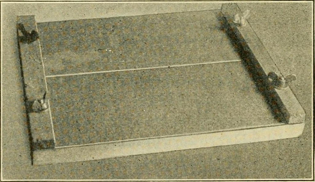 An illustration from Shop practice for home mechanics, use of tools, shop processes, construction of small machines. Contains a chapter also on theoretical mechanics and on miscellaneous information relative to shop work, 1920, leaf 225