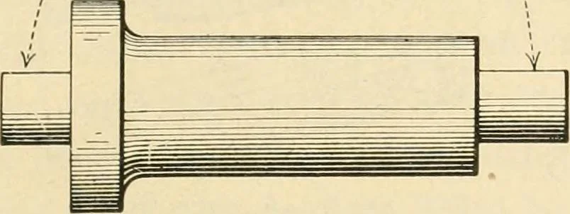 An illustration from Shop practice for home mechanics, use of tools, shop processes, construction of small machines. Contains a chapter also on theoretical mechanics and on miscellaneous information relative to shop work, 1920, leaf 238