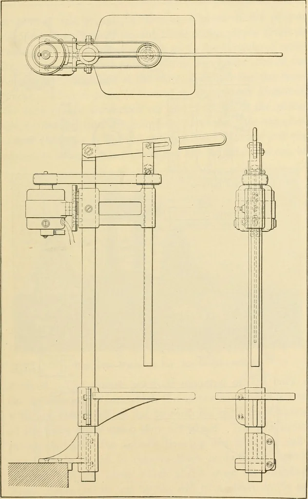 An illustration from Shop practice for home mechanics, use of tools, shop processes, construction of small machines. Contains a chapter also on theoretical mechanics and on miscellaneous information relative to shop work, 1920, leaf 270