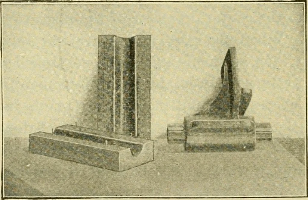 An illustration from Shop practice for home mechanics, use of tools, shop processes, construction of small machines. Contains a chapter also on theoretical mechanics and on miscellaneous information relative to shop work, 1920, leaf 275
