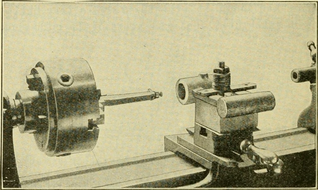 An illustration from Shop practice for home mechanics, use of tools, shop processes, construction of small machines. Contains a chapter also on theoretical mechanics and on miscellaneous information relative to shop work, 1920, leaf 279