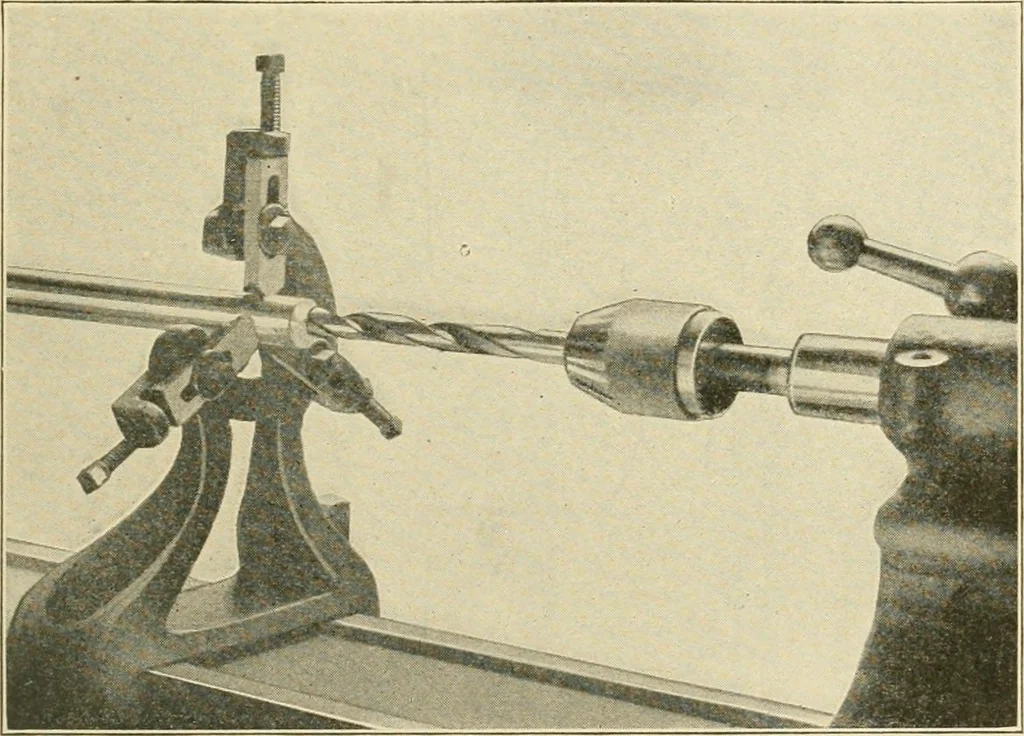 An illustration from Shop practice for home mechanics, use of tools, shop processes, construction of small machines. Contains a chapter also on theoretical mechanics and on miscellaneous information relative to shop work, 1920, leaf 290