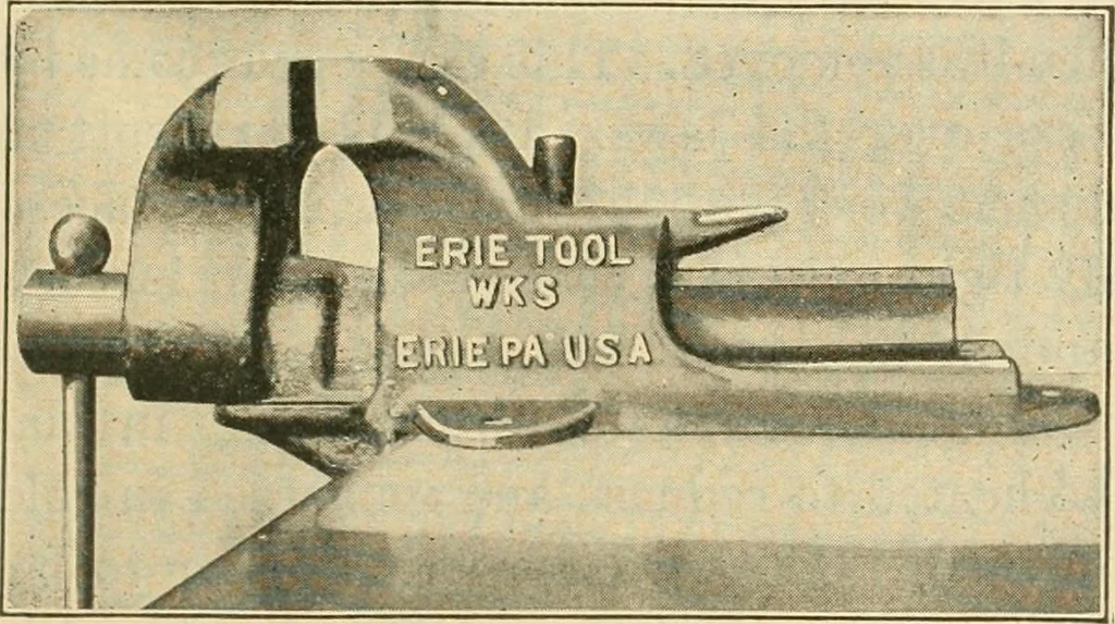 An illustration from Shop practice for home mechanics, use of tools, shop processes, construction of small machines. Contains a chapter also on theoretical mechanics and on miscellaneous information relative to shop work, 1920, leaf 62