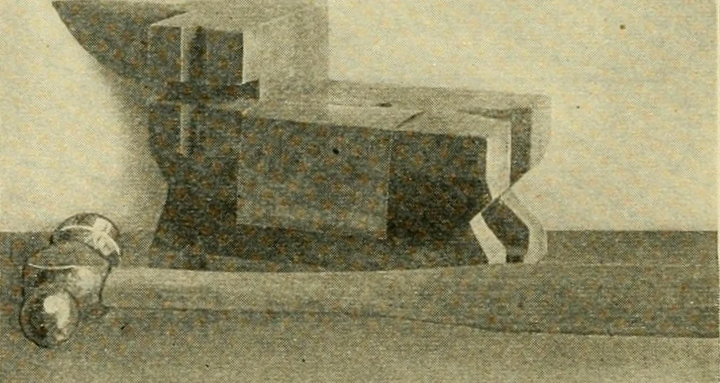 An illustration from Shop practice for home mechanics, use of tools, shop processes, construction of small machines. Contains a chapter also on theoretical mechanics and on miscellaneous information relative to shop work, 1920, leaf 83