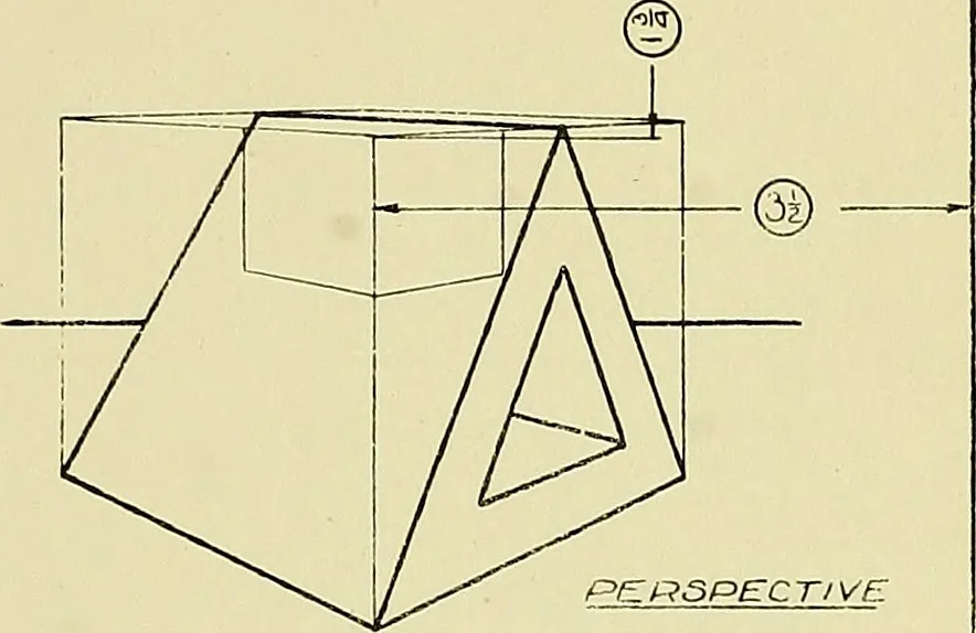 An illustration from Shop sketching, a course of problems for mechanical drawing students, 1919, leaf 26