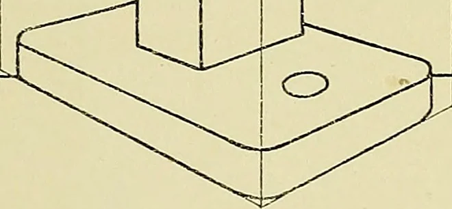 An illustration from Shop sketching, a course of problems for mechanical drawing students, 1919, leaf 38