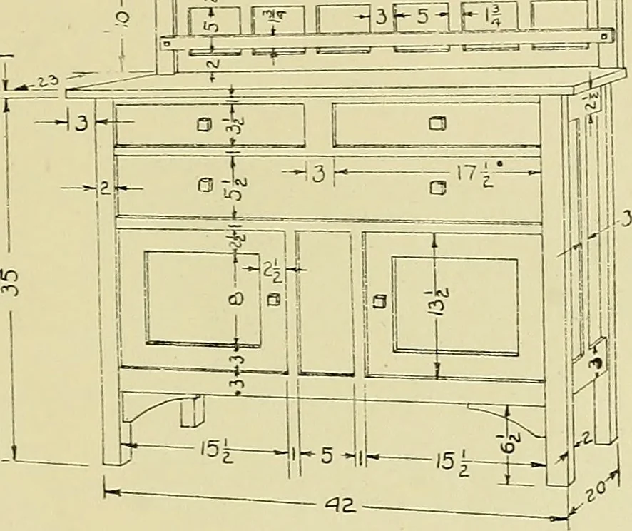 An illustration from Shop sketching, a course of problems for mechanical drawing students, 1919, leaf 44