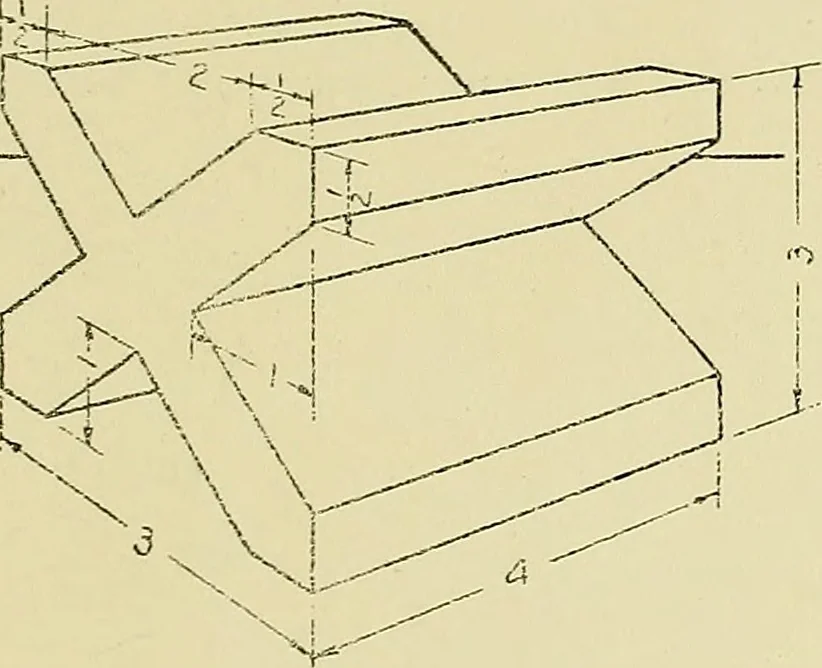 An illustration from Shop sketching, a course of problems for mechanical drawing students, 1919, leaf 62