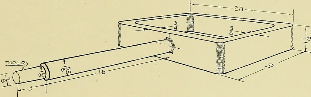 An illustration from Shop sketching, a course of problems for mechanical drawing students, 1919, leaf 72
