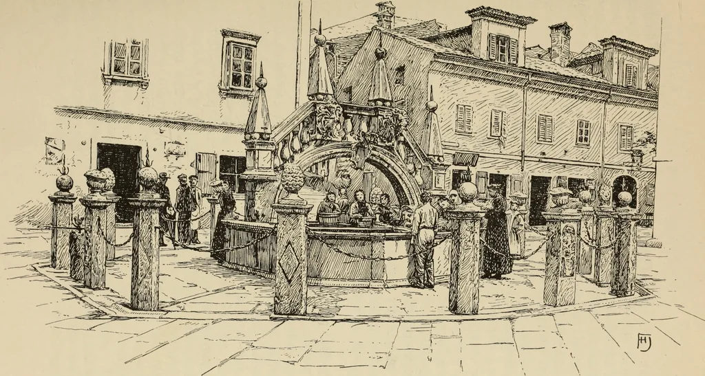 An illustration from The shores of the Adriatic, the Austrian side : the Küstenlande, Istria, and Dalmatia, 1908, leaf 130