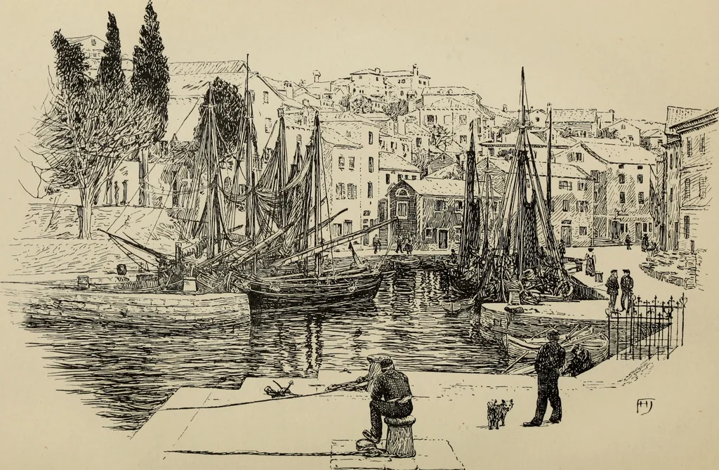 An illustration from The shores of the Adriatic, the Austrian side : the Küstenlande, Istria, and Dalmatia, 1908, leaf 263