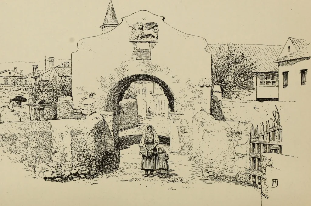 An illustration from The shores of the Adriatic, the Austrian side : the Küstenlande, Istria, and Dalmatia, 1908, leaf 343