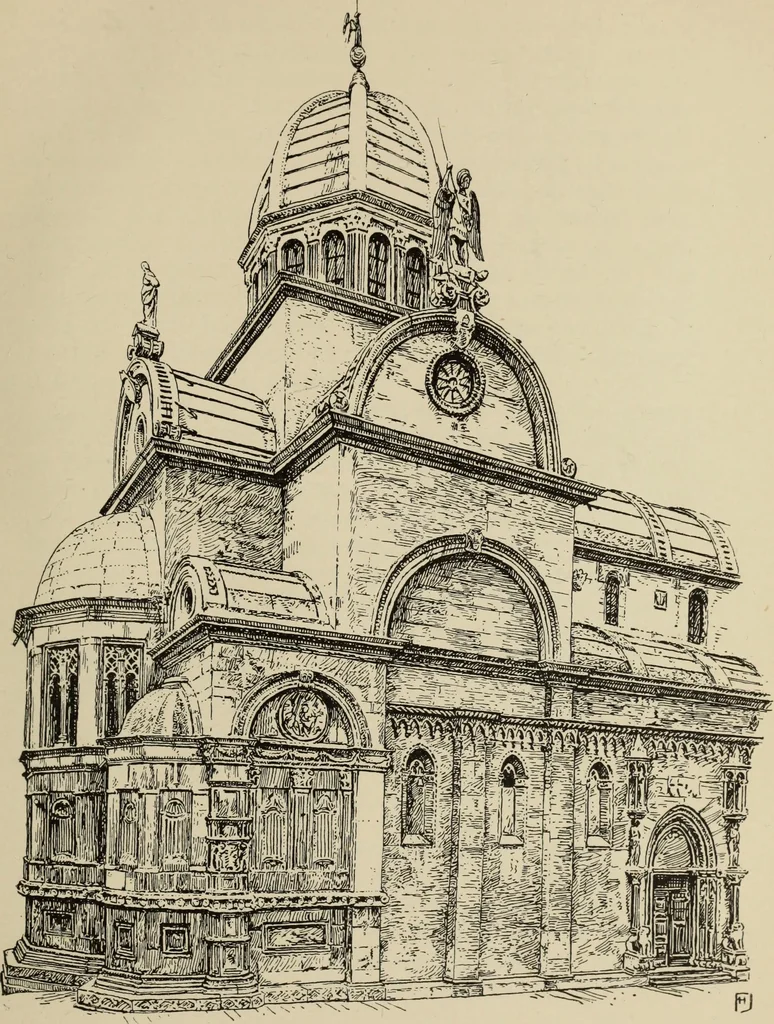 An illustration from The shores of the Adriatic, the Austrian side : the Küstenlande, Istria, and Dalmatia, 1908, leaf 354